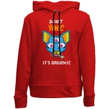 Детское худи без начеса "Don`t panic it`s organic"
